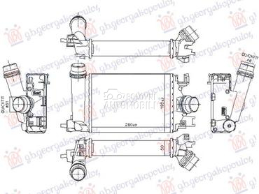HLADNJAK INTERKULERA 1.0 BENZI za Dacia Logan od 2021. do 2025. god.