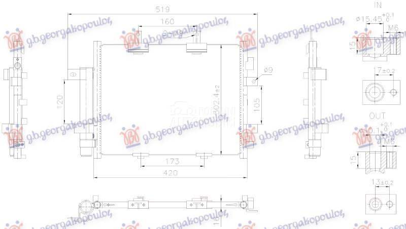 HLADNJAK KLIME ELEK. (420x302x