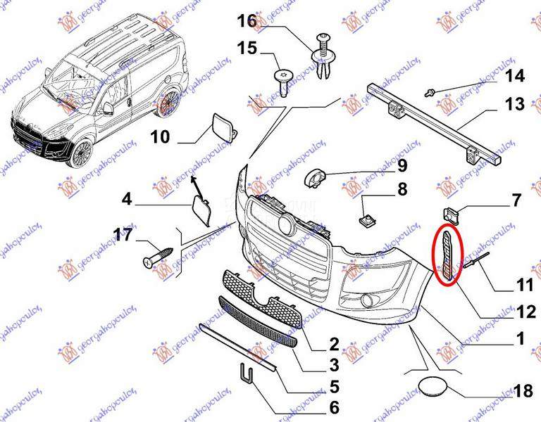 NOSAC PREDNJEG BRANIKA BOCNI P