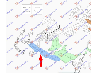 VEZNI LIM GORNJI za Fiat Doblo od 2015. do 2025. god.
