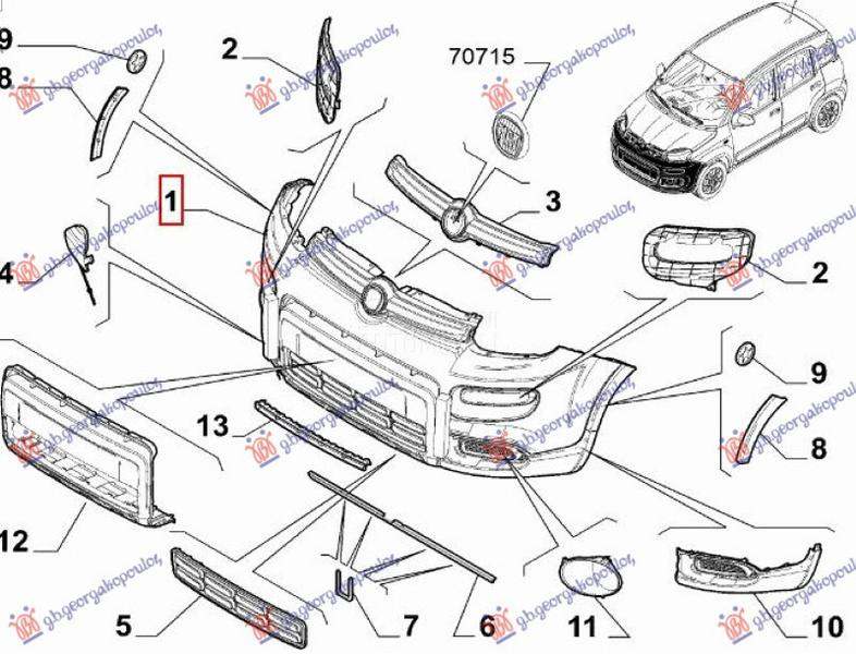 PREDNJI BRANIK PM (4X4/TREKKIN