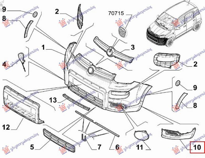 KRAJ PREDNJEG BRANIKA (4X4/TRE