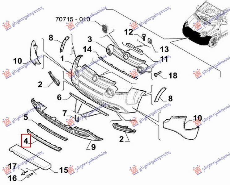 LAJSNA PREDNJEG BRANIKA (CROSS