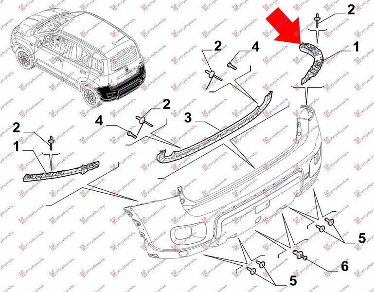 NOSAC ZADNJEG BRANIKA BOCNI PL