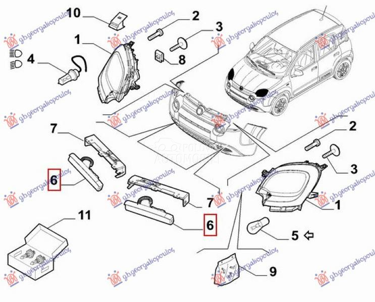 DNEVNO SVETLO LED (CROSS) (O)