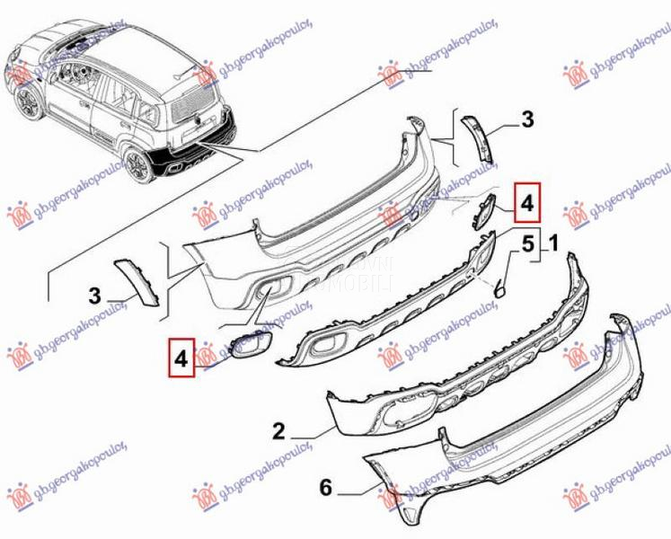 OKVIR ZADNJE MAGLENKE (CROSS)