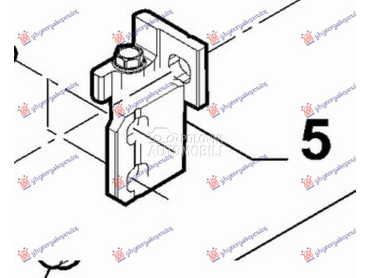 SARKA PREDNJIH/ZADNJI VRATA DO za Lancia Ypsilon od 2011. do 2024. god.