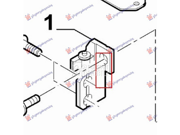 SARKA PREDNJIH/ZADNJI VRATA GO za Fiat Panda od 2012. do 2025. god.