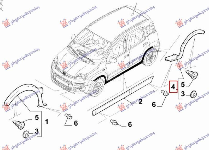 RUB PLASTICNI ZADNJEG BLATOBRA