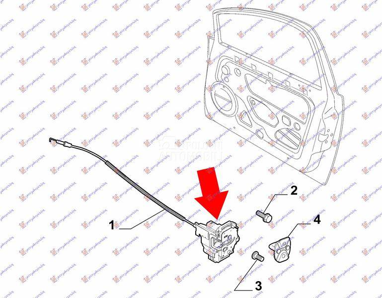 BRAVA PREDNJIH VRATA (CENTRALN