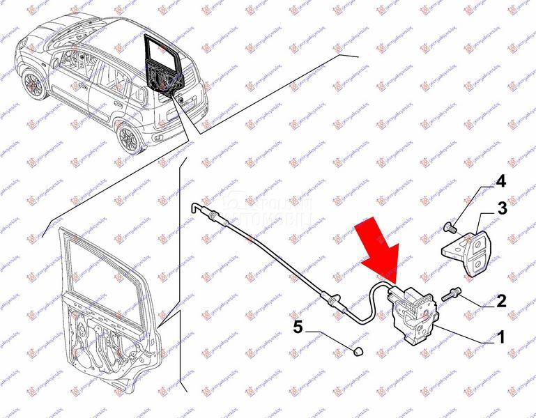 BRAVA PREDNJIH VRATA (CENTRALN