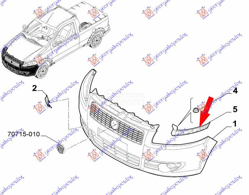 NOSAC PREDNJEG BRANIKA BOCNI P