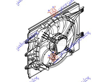 VENTILATOR KOMPLET (1.4i 16V) za Fiat 500L od 2017. do 2025. god.