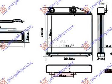GREJAC KABINE 0.9/1.4i 16V TUR za Fiat 500L od 2017. do 2025. god.
