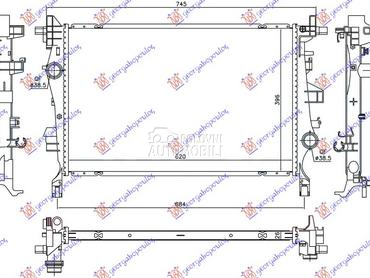 HLADNJAK MOTORA 2.0 MJTD DIZEL za Fiat 500X od 2015. do 2019. god.