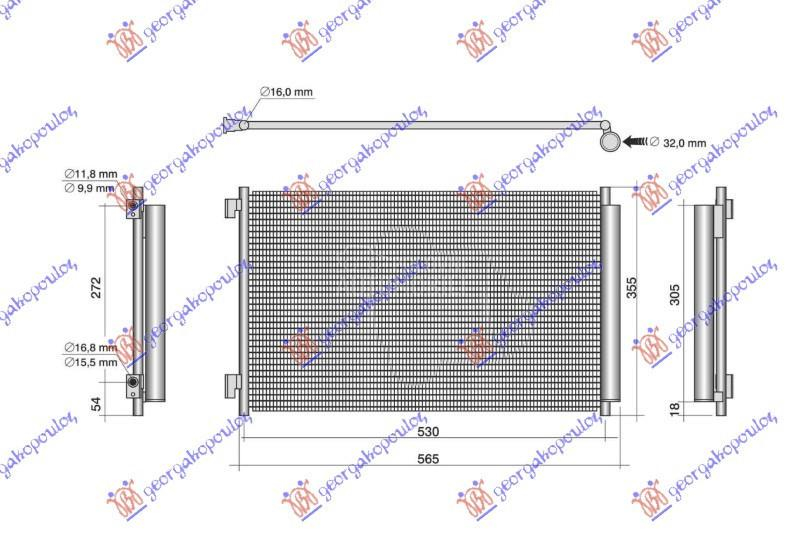 HLADNJAK KLIME BENZIN/HIBRID (