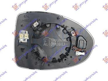 STAKLO RETROVIZORA SA GREJACEM za Fiat 500e od 2021. do 2025. god.