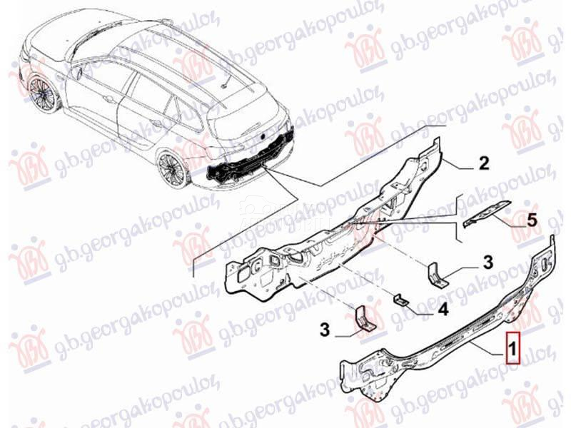 ZADNJI VEZNI LIM GORNJI SPOLJA