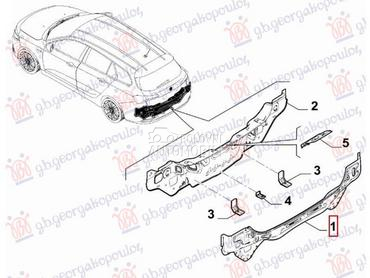 ZADNJI VEZNI LIM GORNJI SPOLJA za Fiat Tipo od 2021. do 2025. god.