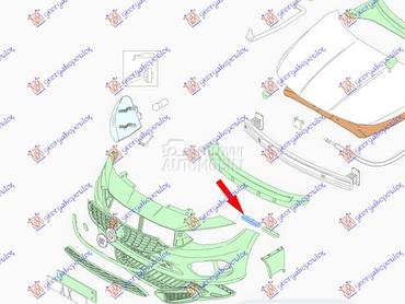 NOSAC PREDNJEG BRANIKA GORNJI za Fiat Tipo od 2016. do 2021. god.