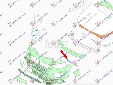 NOSAC PREDNJEG BRANIKA GORNJI za Fiat Tipo od 2021. do 2025. god.