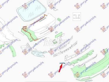 NOSAC ZADNJEG BRANIKA SPOLJASN za Fiat Tipo od 2016. do 2021. god.