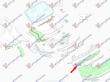 NOSAC ZADNJEG BRANIKA UNUTRASN za Fiat Tipo od 2016. do 2021. god.