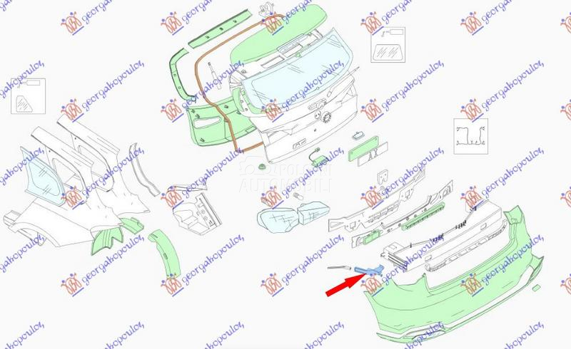 NOSAC ZADNJEG BRANIKA UNUTRASN