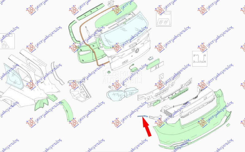 NOSAC ZADNJEG BRANIKA SPOLJASN