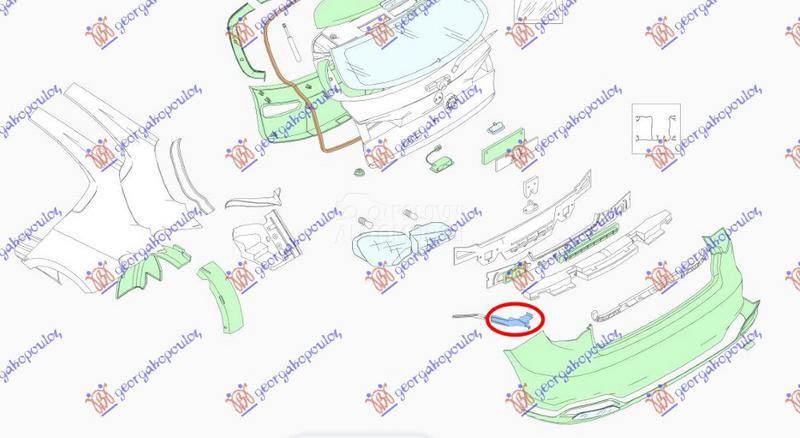 NOSAC ZADNJEG BRANIKA UNUTRASN