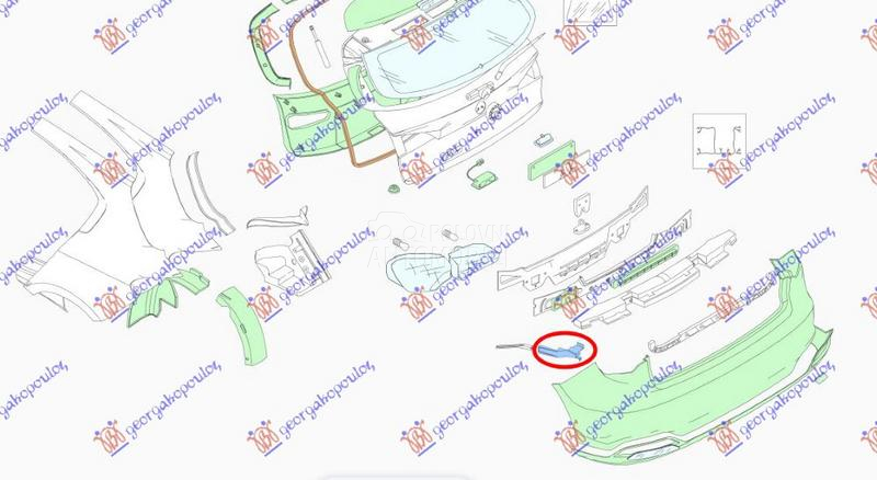 NOSAC ZADNJEG BRANIKA UNUTRASN