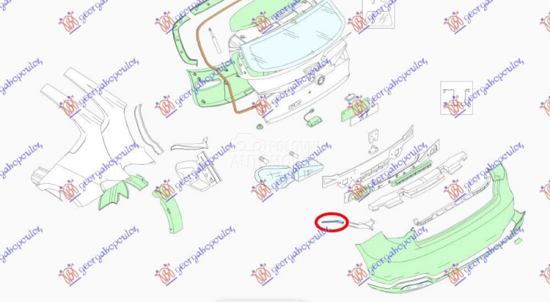 NOSAC ZADNJEG BRANIKA SPOLJASN