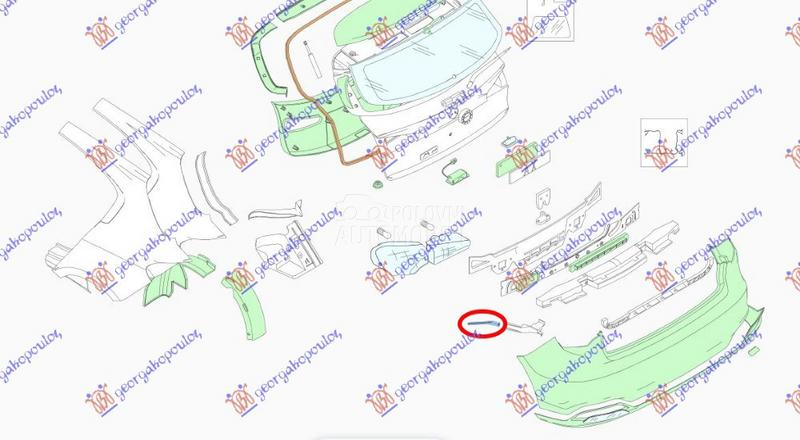 NOSAC ZADNJEG BRANIKA SPOLJASN