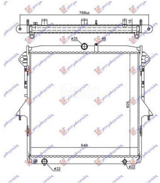 HLADNJAK MOTORA 2.2-/3.2 TDCi