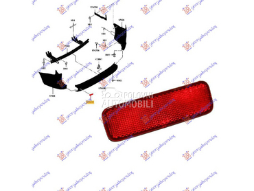 KATADIOPTER U ZADNJEM BRANIKU za Ford Tourneo Custom od 2013. do 2018. god.