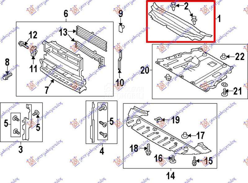 POKLOPAC VEZNOG LIMA GORNJI PL