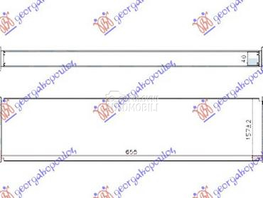 HLADNJAK INTERKULERA 1.0 EcoBo za Ford Mondeo od 2014. do 2025. god.