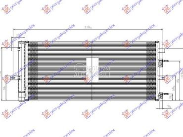 HLADNJAK KLIME BENZIN/DIZEL (6 za Ford Mondeo od 2019. do 2025. god.