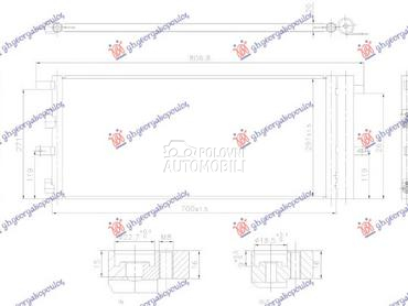 HLADNJAK KLIME 2.0 DIZEL (700x za Ford Mondeo od 2019. do 2025. god.