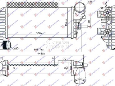 HLADNJAK INTERKULERA 1.5-1.6 T za Ford Kuga od 2016. do 2020. god.