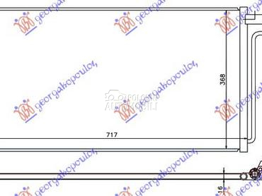 HLADNJAK KLIME 1.6 BENZIN - 2. za Ford Focus od 2011. do 2014. god.