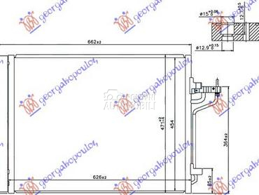 HLADNJAK KLIME 1.6i 16V 2.0 ST za Ford Focus od 2011. do 2014. god.