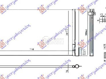 HLADNJAK KLIME 1.6/2.0 BENZIN za Ford Focus od 2014. do 2018. god.