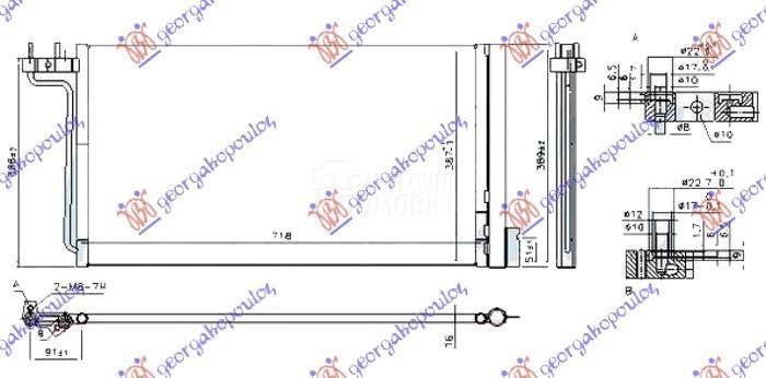 HLADNJAK KLIME 1.6/2.0 BENZIN