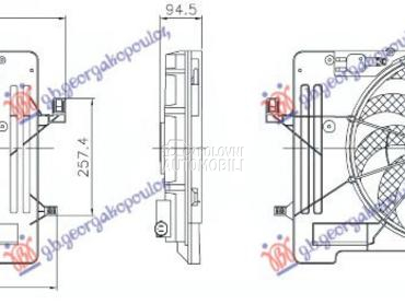 VENTILATOR KOMPLET 1.0 BENZIN za Ford Focus od 2018. do 2022. god.