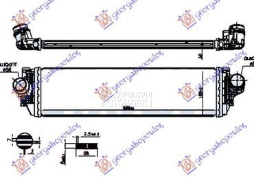 HLADNJAK INTERKULERA 1.0-1.5 E za Ford Focus od 2022. do 2025. god.
