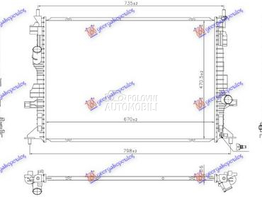 HLADNJAK MOTORA 1.0 EcoBoost B za Ford Focus od 2018. do 2022. god.