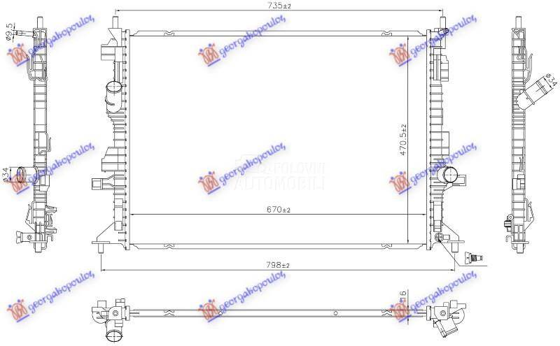 HLADNJAK MOTORA 1.0 EcoBoost B