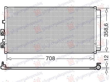 HLADNJKA KLIME 2.0 DIZEL (723x za Ford Focus od 2018. do 2022. god.