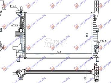 HLADNJAK MOTORA 1.0 EcoBoost B za Ford Focus od 2011. do 2014. god.